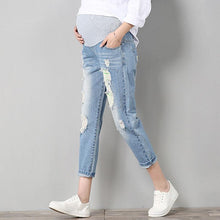 Load image into Gallery viewer, Jeans Maternity Pants For Pregnant Women Clothes Trousers Nursing Prop Belly Legging Pregnancy Clothing Overalls Ninth Pants New